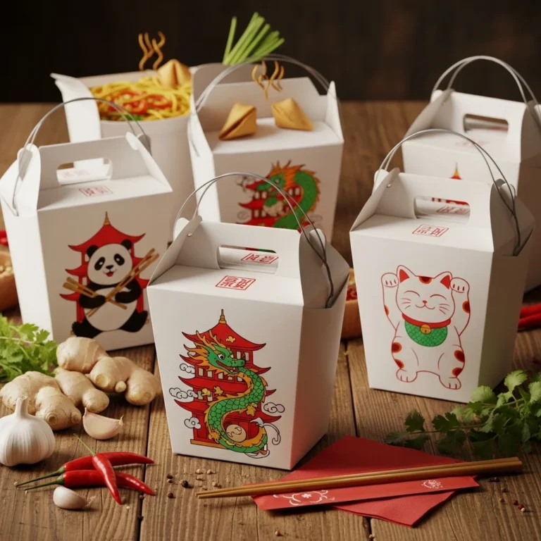 Custom Printed Chinese Take Out Boxes